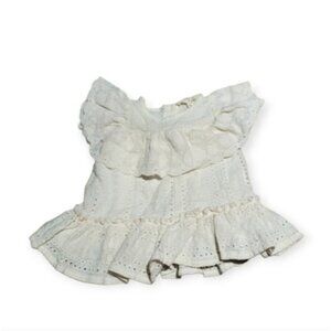JESSICA EYELET ruffled dress top